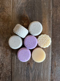 Shampoo bars pictured with conditioner bars (sold separately)