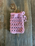Hand-knit Cotton Soap Pouch