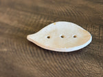 Stoneware Clay Leaf Soap Dish